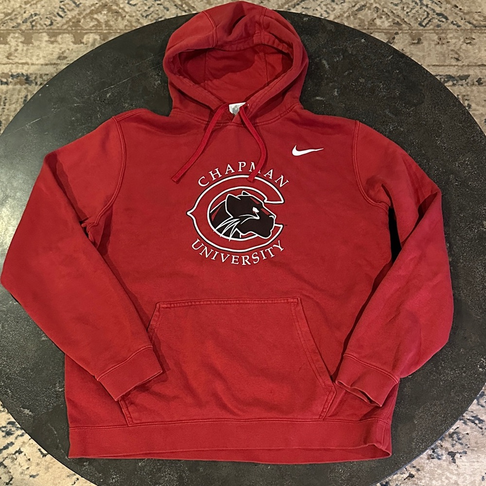 Nike Men’s Red Chapman University Hoodie size Large